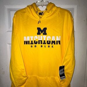 🏀🏟️ University of Michigan Wolverines Marquee Maize Hoodie 🏟️🏈